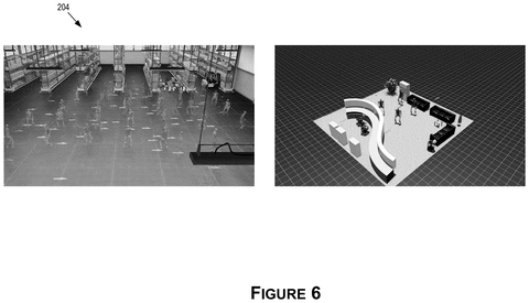 Simulated environments for robot training, drawing sheet 6 from US 2026/0241554 A1