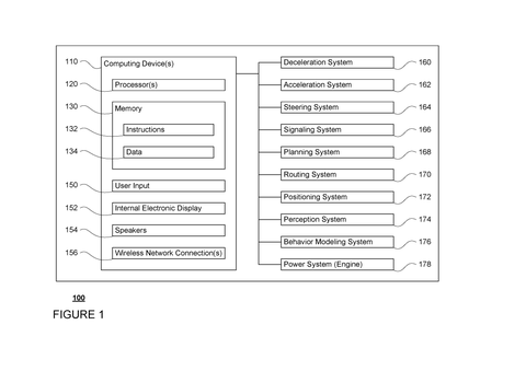 Block diagram of autonomous vehicle systems, drawing sheet 1 from US 2026/0243575 A1