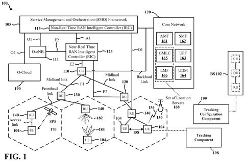 Cellular network architecture and components, drawing sheet 1 from US 2026/0243863 A1