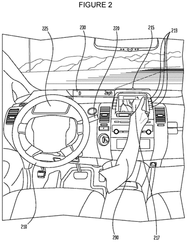 Interior view of autonomous vehicle dashboard, drawing sheet 2 from US 2026/0243892 A1