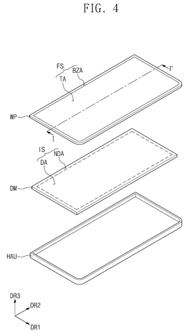 Exploded view of display assembly, drawing sheet 4 from US 2026/0243924 A1