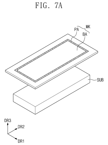 Screen printing mask over substrate, drawing sheet 7 from US 2026/0243924 A1