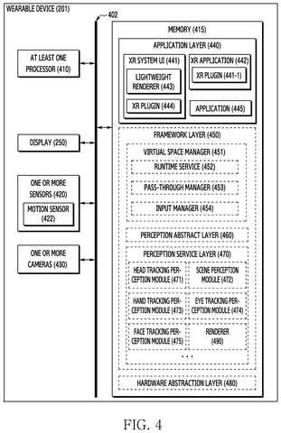 Software architecture diagram of wearable, drawing sheet 6 from US 2026/0244015 A1
