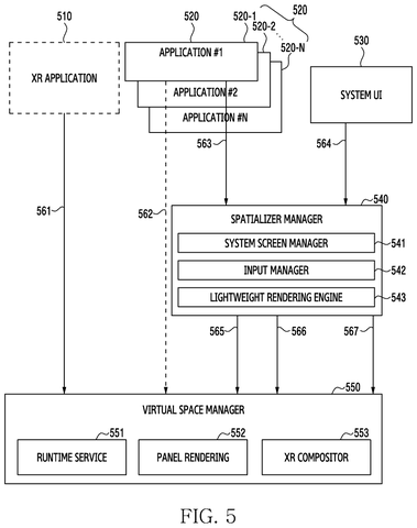 Application layer and manager diagram, drawing sheet 7 from US 2026/0244015 A1