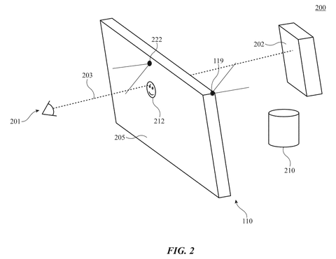 Optical path of augmented reality system, drawing sheet 2 from US 2026/0244021 A1