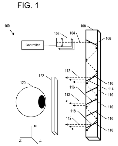 Light projection toward an eye, drawing sheet 1 from US 2026/0244027 A1