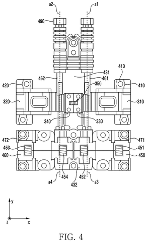 Assembled mechanical components of the hinge, drawing sheet 7 from US 2026/0244249 A1
