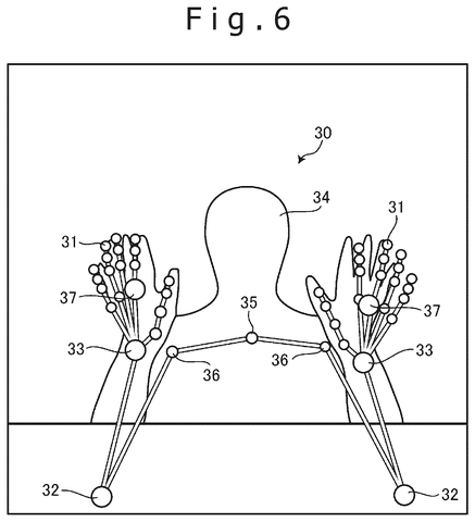 Skeletal wireframe of user tracking, drawing sheet 6 from US 2026/0244263 A1