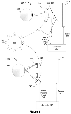 Eye tracking hardware schematic, drawing sheet 5 from US 2026/0244267 A1