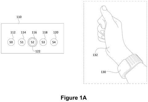 Smart wristband interface selection, drawing sheet 1 from US 2026/0244275 A1