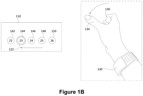 Swiping gesture across interface elements, drawing sheet 2 from US 2026/0244275 A1