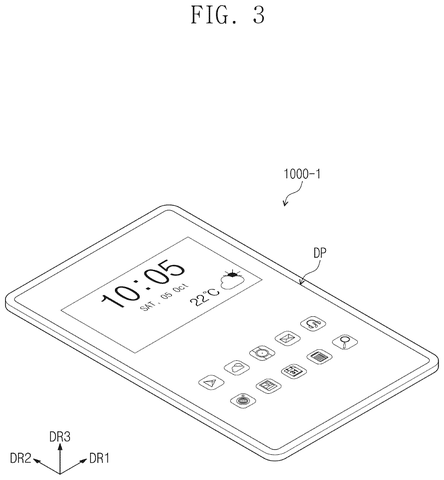 Single display tablet electronic device, drawing sheet 4 from US 2026/0244290 A1