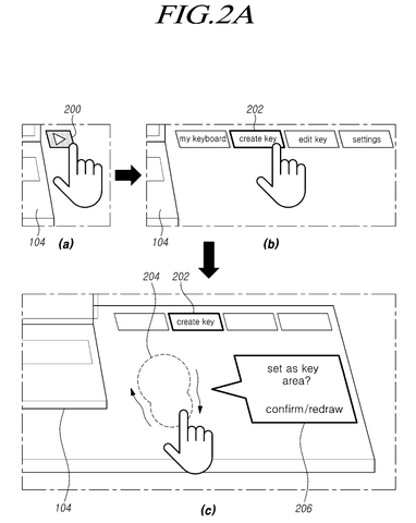 Creating a custom key area, drawing sheet 2 from US 2026/0244319 A1