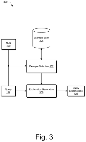 Example-based explanation generation engine, drawing sheet 3 from US 2026/0244616 A1