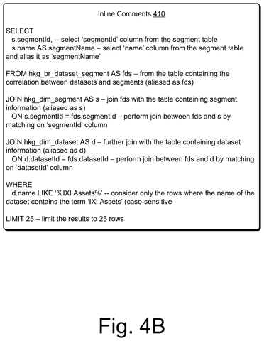 Structured query language inline comments, drawing sheet 5 from US 2026/0244616 A1
