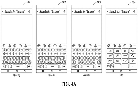 Various keyboard layout options, drawing sheet 4 from US 2026/0244617 A1