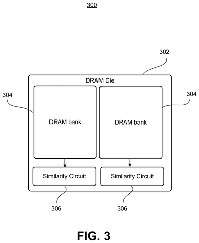 Memory die with integrated similarity circuits, drawing sheet 3 from US 2026/0244630 A1