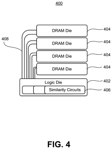 Stacked memory dies and logic die, drawing sheet 4 from US 2026/0244630 A1