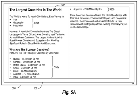 Unoptimized document layout on screen, drawing sheet 6 from US 2026/0244841 A1