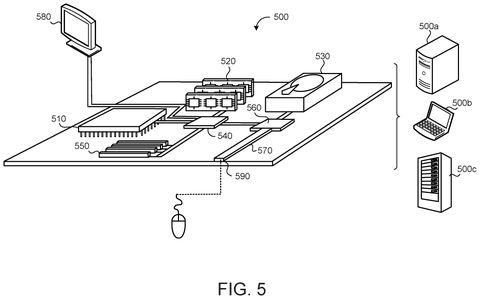 Computer hardware architecture components, drawing sheet 5 from US 2026/0244856 A1