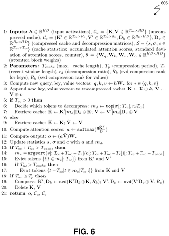Algorithm steps for cache management, drawing sheet 6 from US 2026/0244860 A1