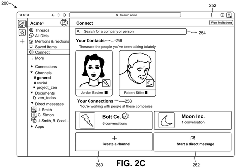 External contacts and company connections, drawing sheet 4 from US 2026/0244877 A1
