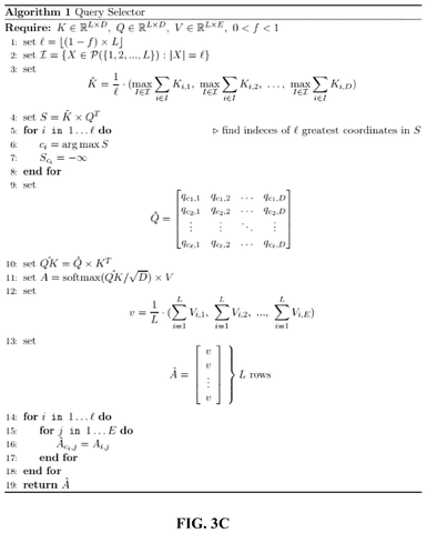 Query selector algorithm pseudocode, drawing sheet 5 from US 2026/0244906 A1