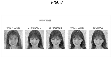 Reconstruction quality across different network layers, drawing sheet 8 from US 2026/0244920 A1