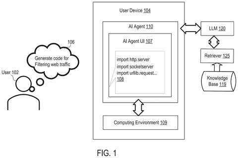 User generating web filtering code, drawing sheet 1 from US 2026/0244926 A1