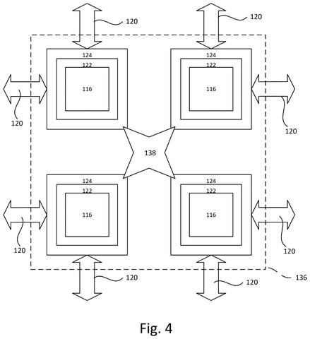 Node grid with central routing, drawing sheet 4 from US 2026/0244973 A1