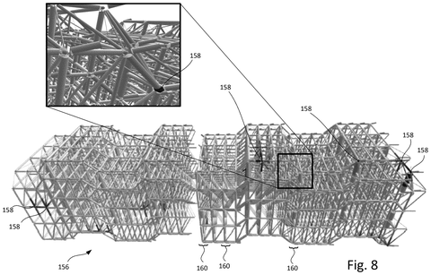Three-dimensional lattice network structure, drawing sheet 8 from US 2026/0244973 A1