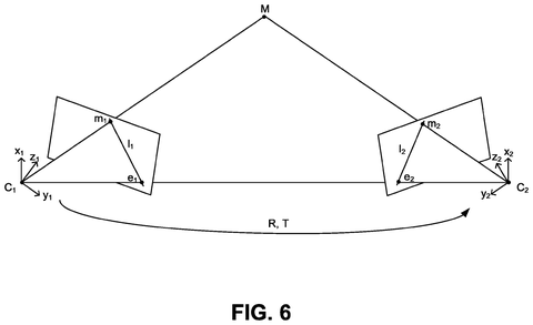 Geometric camera pose and epipolar lines, drawing sheet 6 from US 2026/0245240 A1