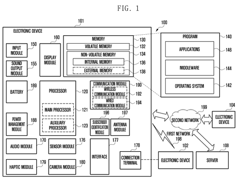 System architecture of electronic device, drawing sheet 1 from US 2026/0245264 A1