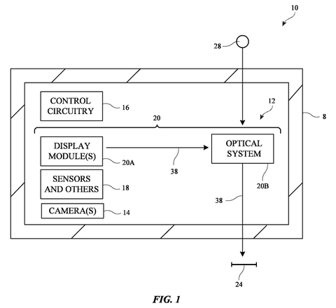 Control circuitry and optical system, drawing sheet 1 from US 2026/0245267 A1