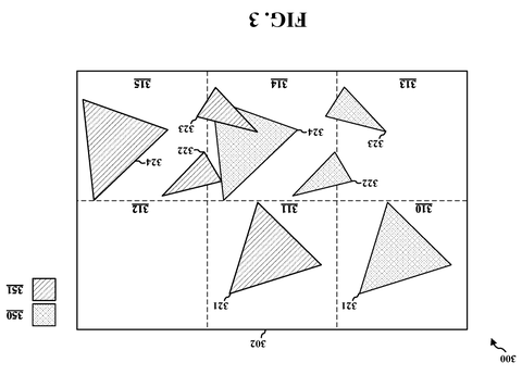 Geometric shapes distributed across display regions, drawing sheet 3 from US 2026/0245284 A1