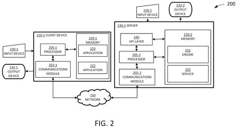 System architecture of server and client, drawing sheet 2 from US 2026/0245297 A1