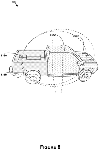 Segmented 3D truck model, drawing sheet 8 from US 2026/0245300 A1