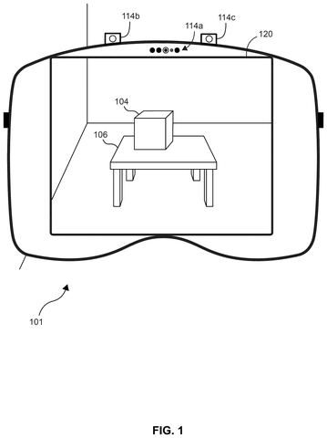 Virtual reality headset, drawing sheet 1 from US 2026/0245312 A1