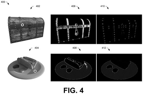 Chest and food plate similarity masks, drawing sheet 5 from US 2026/0245320 A1