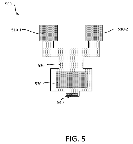 Flexible printed circuit layout, drawing sheet 5 from US 2026/0245396 A1
