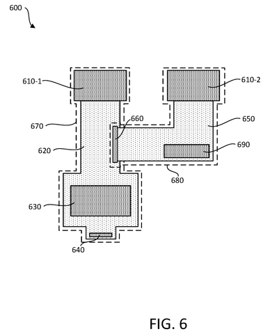 Component circuit routing arrangement, drawing sheet 6 from US 2026/0245396 A1