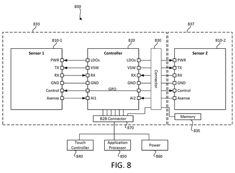 Controller and sensor wiring diagram, drawing sheet 8 from US 2026/0245396 A1