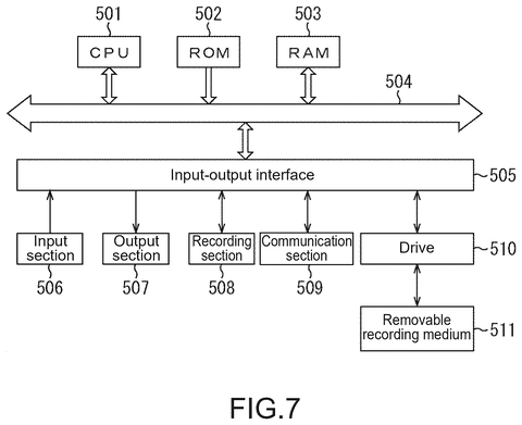 Internal hardware components of the system, drawing sheet 7 from US 2026/0245462 A1