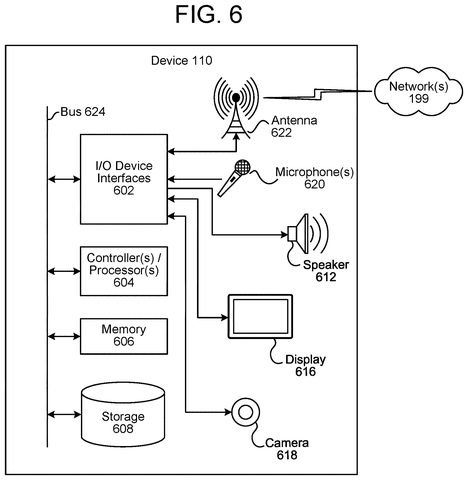 Device hardware component layout, drawing sheet 7 from US 2026/0245549 A1