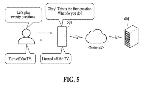 User and server interaction sequence, drawing sheet 5 from US 2026/0245560 A1