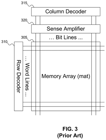 Conventional memory array circuitry, drawing sheet 3 from US 2026/0245613 A1