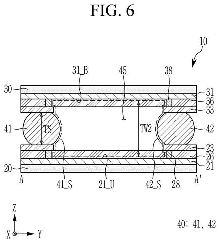 Detailed cross-section of layered architecture, drawing sheet 6 from US 2026/0246131 A1