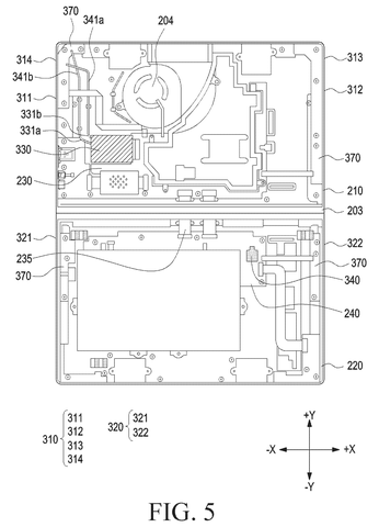 Internal component arrangement, drawing sheet 5 from US 2026/0246137 A1