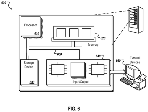 Server hardware component layout, drawing sheet 6 from US 2026/0246623 A1