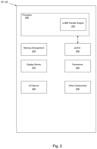 Internal mobile device components, drawing sheet 2 from US 2026/0246637 A1